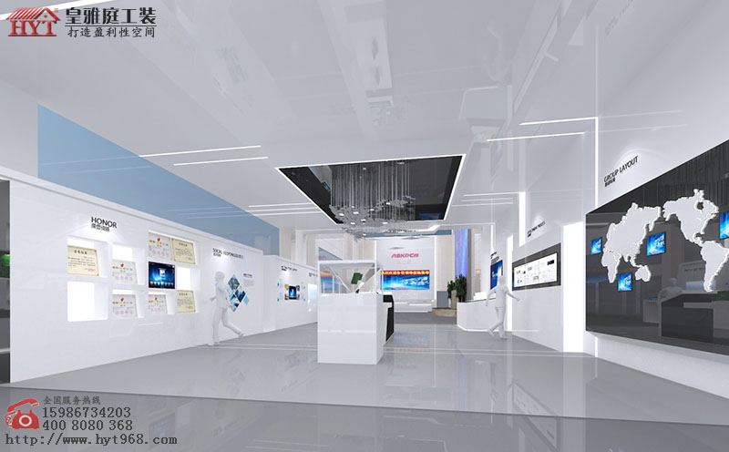 电子科技展厅装修设计效果图案例