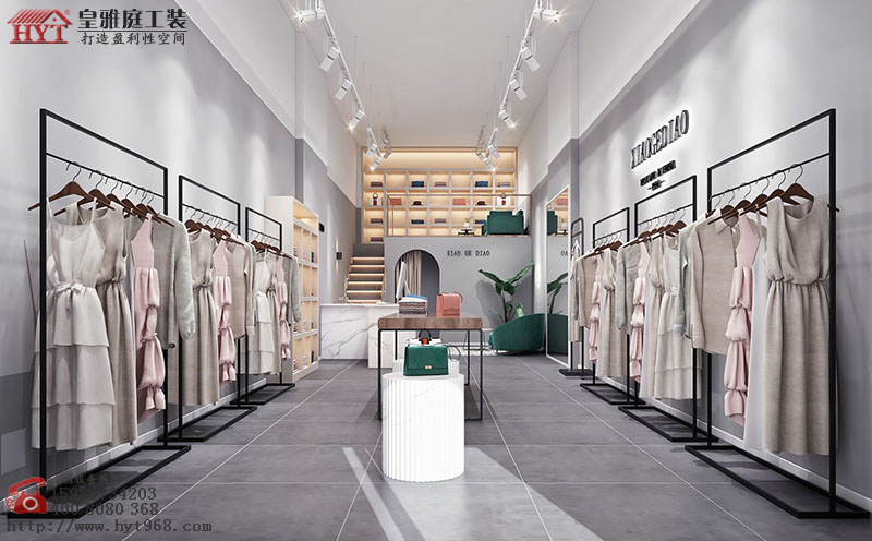 简约服装店效果图