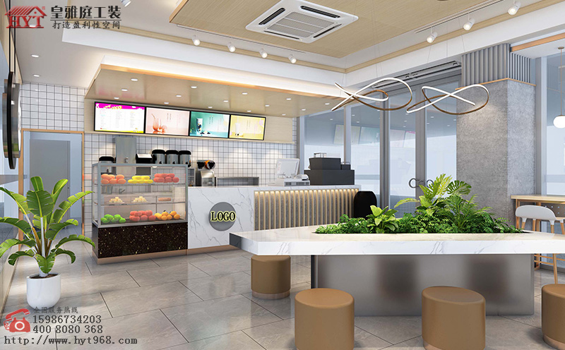 奶茶店效果图